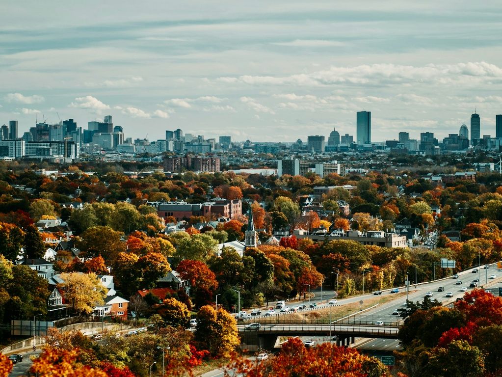 Boston Massachusetts in herfstkleuren Boston Massachusetts in herfstkleuren